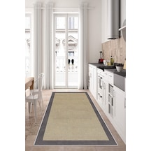 West Home Dijital Baskı Yıkanabilir Kaymaz Taban Salon Halısı Mutfak Halısı Koridor Halısı Wh 455 Grey