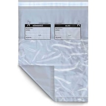 Cepli Gri Poşeti 45X55+4 Cm - 100 Adet