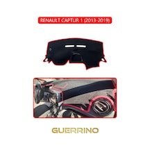Renault Captur 1 2013-2019 Torpido Koruma Halısı Kırmızı Kenar