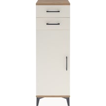 Arges Dolap 2 Raflı 2 Çekmeceli Tek Kapaklı 44x30x134 Çam-aytaşı Çam
