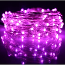 Peri Led 10 Metre Pilli Mor Renk Dekoratif Aydınlatma Led Işık Mor