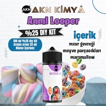 Anml Looper Yoğun Dıy Kit Meyveli Mısır Gevreği Gıda Aroması %25 Oranda Aroma İçerir Hazır Değildir 100 Ml