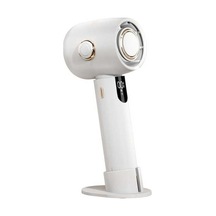 Fastbuy Turbo Taşınabilir Fan - Led Ekranlı, 5 Hız Seçeneği, Sessiz, Pilli, Beyaz, Ev Dekorasyonu Beyaz