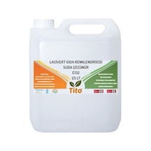 Lacivert Gıda Renklendiricisi Sıvı Suda Çözünür E132 25 Litre