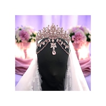 Alınlıklı Gelin,kına,nişan,söz,after,bride,party Taç Pembe - 729058711 Pembe