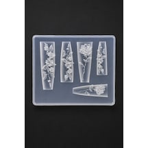 Nail Art Silikon Kalıp 3d Nail Art Desen Kalıbı, Tırnak Süsleme Desen Charm Tırnak Çarm 58