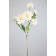 Yapay 6lı Gerbera Dalı 80 Cm Beyaz Beyaz