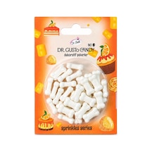 Dr. Gusto Beyaz Kemik Şekilli Pasta Süsleme Şekeri