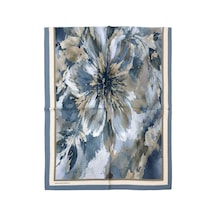 Benetton Desenli Fiore Şal - 1043 - Mavi