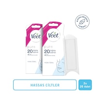 Veet Pure Hipoalerjenik Yüz Bölgesi için Sir Ağda Bantları 20'li x 2