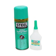 Steel Ck-5418 Hızlı Yapıştırıcı 400ml+70gr Brüt Mdf-ahşap-metal-deri-kauçuk-plastik-cam