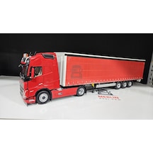 1/32 Marge Volvo Fh5 4x2 + Tenteli Dorse Kırmızı Renk