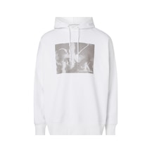 Calvin Klein Tv Dısrupted Monogra Erkek Beyaz Hoodie