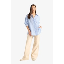 DeFacto Beli Lastikli Uzun Jean Pantolon E8004AX25SMNM86