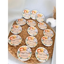 Safari Detayli Kız Erkek Bebek Mdf Magnet Hediyelik 20li