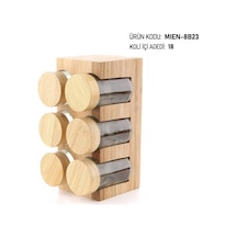 Mien Bambu 6 Lı Baharatlık Mien-8b23 Ahşap