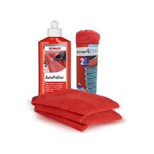 Sonax Süper Parlatıcı Cila 250 Ml & Smarttech Mikrofiber Bez 2'li