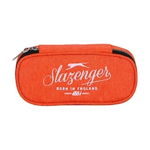 Slazenger Turuncu Nakışlı Kalem Çantası - İki Bölmeli