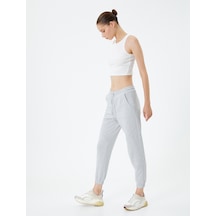 Koton Basic Jogger Eşofman Altı Beli Bağlamalı Cepli Gri 4sal40034ık 4SAL40034IK031 Gri
