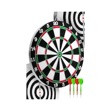 Çift Taraflı Dart Seti 4 İğneli Ok 30cm Dart Board