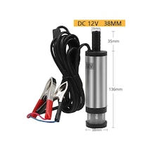 12 Volt Mazot Yağ Aktarma Pompası, Dc Mini Dalgıç Pompa Süzgeçli