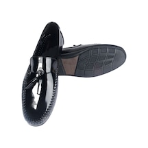 Cengiz İnler Loafer Siyah Rugan Deri Erkek Ayakkabı 001