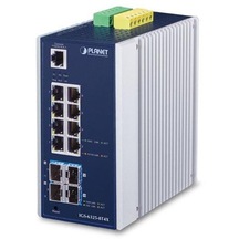 Planet PL-IGS-6325-8T4X 8 Port Gigabit 4 Port 10G SFP Endüstriyel Yönetilebilir Ethernet Switch