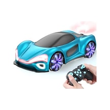 Giffy/oyuncak 2.4 Ghz Uzaktan Kumandalı Şarjlı Elektrikli Araba 4x4 Şarj İstasyonlu Buharlı Led Işıklı Sesli Müzikli Rc Araç Full Fonksiyon 4 Çeker Drift Atabilen 1200 Mah Şarjlı Pilli Vivid Mavi