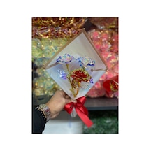 Beyaz-kırmızı Hediye Paketli 3'lü Sonsuzluk Gülü Sevgililer,anneler,günü Yılbaşı Notlu Aşk Beyaz - 687455710 Beyaz