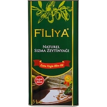 Filliya Taş Baskı Soğuk Sıkım Naturel Sızma Zeytinyağı Teneke 5 L