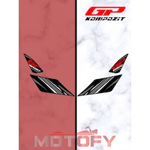 Gp Kompozit Honda Pcx 125 2021-2024 Uyumlu Artçı Ayak Pad Gri