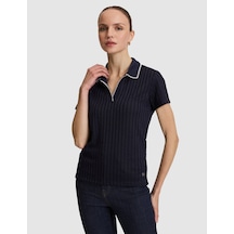 Pierre Cardin Kadın Lacivert Tişört Basic 50320697-vr033