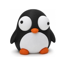 Yasuah Hareketli Gözlü Penguen Figürü