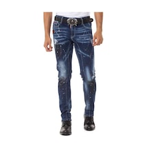 Cd783 Püskürtme Boya Detaylı Erkek Jean Pantolon Blue Cd783 Püskürtme Boya Detaylı Erkek Jean Pantolon Blue