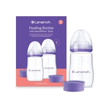 Lansinoh® 2 X 240 ML Biberon ve NaturalWave® Biberon Emziği (3 Ay+)