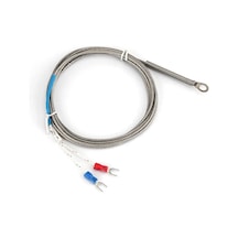 K Type Thermocouple 1 Metre Montaj Delikli Sıcaklık Isı Sensörü 0c / 800c Paslanmaz Çelik Prob K Tip