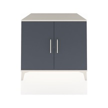 Kronos Şifonyer Tek Raflı 2 Kapaklı 88x59x80 Aytaşı-antrasit Aytaşı