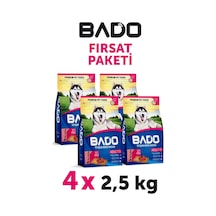 Bado Yetişkin Köpek Maması Etli Biftekli 2,5 Kg 4'lü