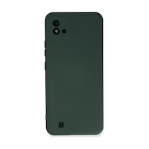 Realme C11 2021 Uyumlu Kılıf Nano İçi Kadife Silikon - Koyu Yeşil