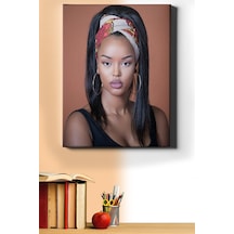 Webstyle Sayılarla Boyama Seti Kasnaklı Afrika Güzeli 60 X 75 Cm