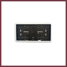 Storeşahin Çerçeveli Dikdörtgen Plakalık Plaka Altlığı Beyaz 32x17cm 1 Adet Shn0720