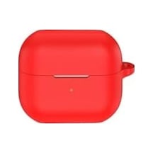 Nanospace Galaxy Buds3 - Galaxy Buds3 Pro İle Uyumlu Kılıf Kancalı Yıkanabilen Silikon Kılıf Kırmızı