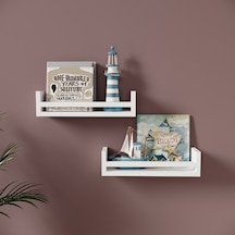 Rosepal Mobilya Micro Dekoratif Beyaz 2'li Raf