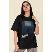 Sevbano Billie Eilish Hit Me Hard And Soft Baskılı Unisex Oversize Şarkıc Siyah