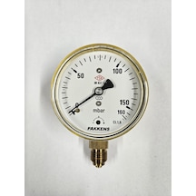 Pakkens Çap 63 Alttan 160 Mbar Diyaframlı Manometre