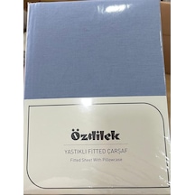 Özdilek Colurist Lastikli Fitted Tek Kişilik Çarşaf Takımı 100 X 200 +30 Cm 30 Cm Yükseklik Buz Mavi Çok Renkli