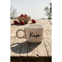 Valentine Kiss Porselen Kupa - 425 Ml Renkli