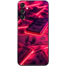 Samsung Galaxy A24 Uyumlu Kızıl Dolarlar Baskılı Silikon Kılıf Renkli