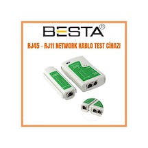 Rj45 / Rj11 Tester Adsl Kablo Cat5 Cat6 Kablo Test Cihazı