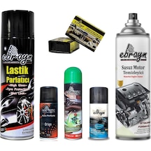 Motor Lastik Klima Temizleyici Koku Parlatıcı Sünger Ebrayn 7prç